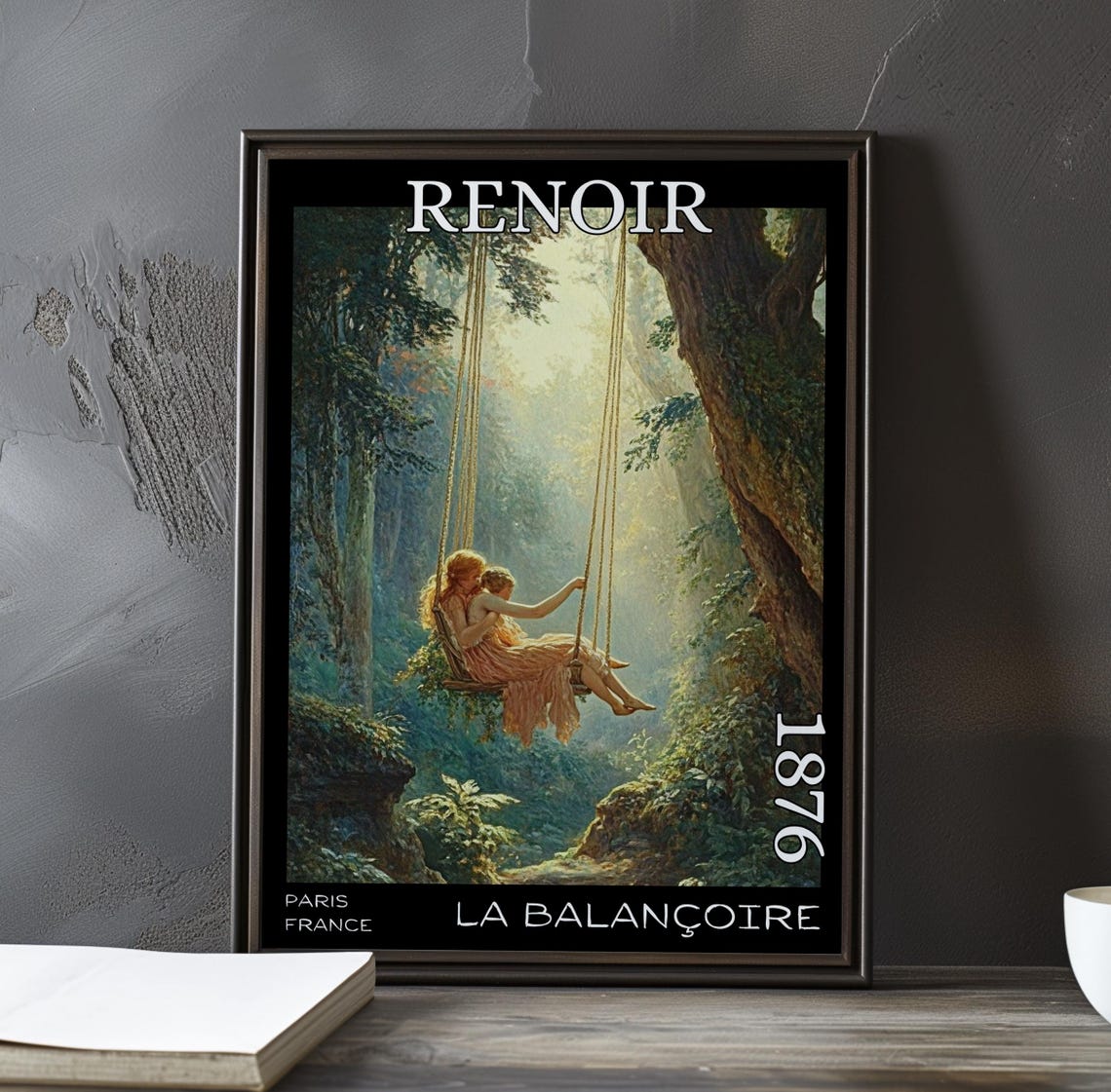 Pierre Auguste Renoir La Balancoire 1876 Sunlit Swing Poster