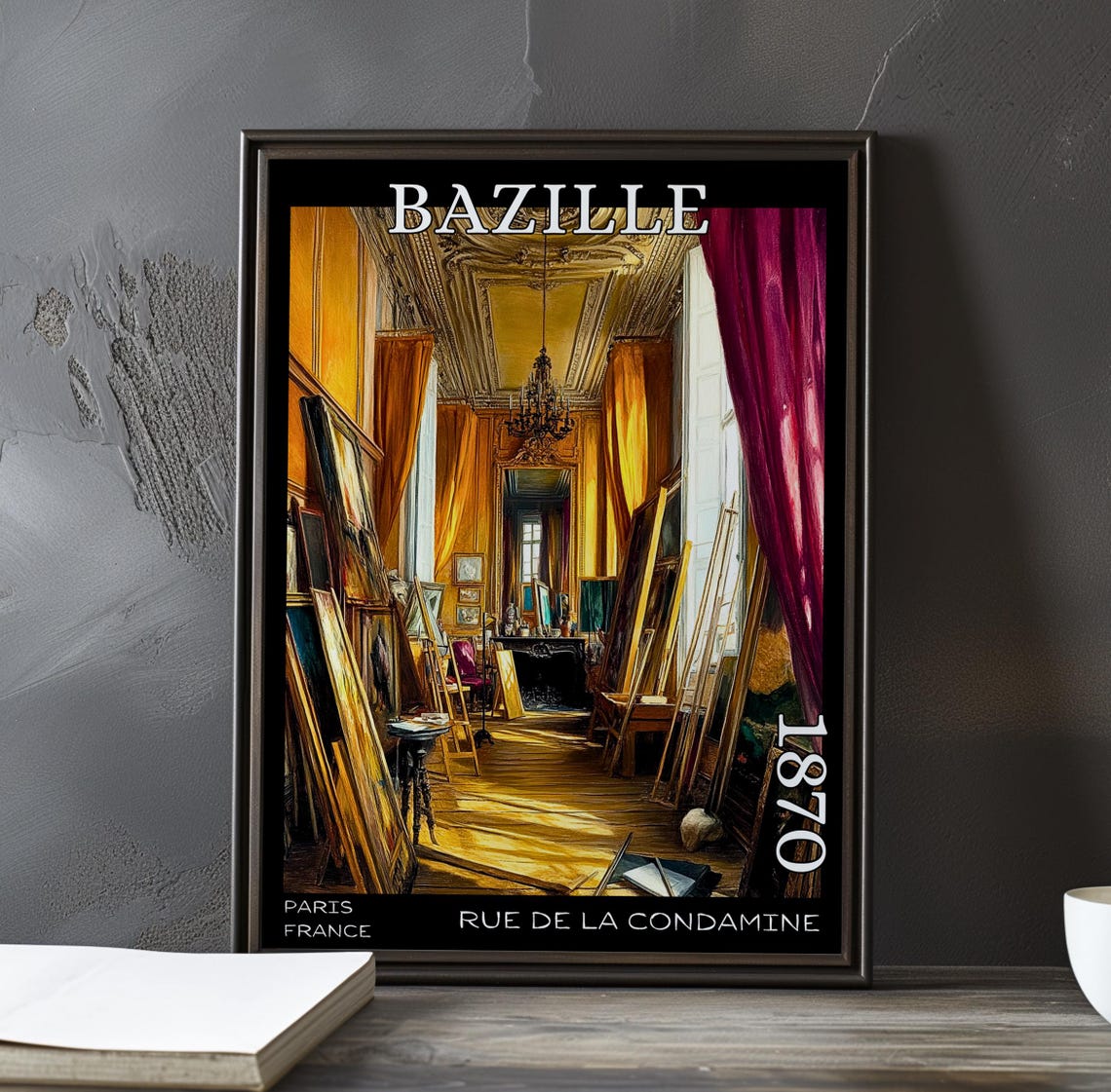 Bazille Rue de la Condamine 1870 Golden Gallery Hall Interior Poster