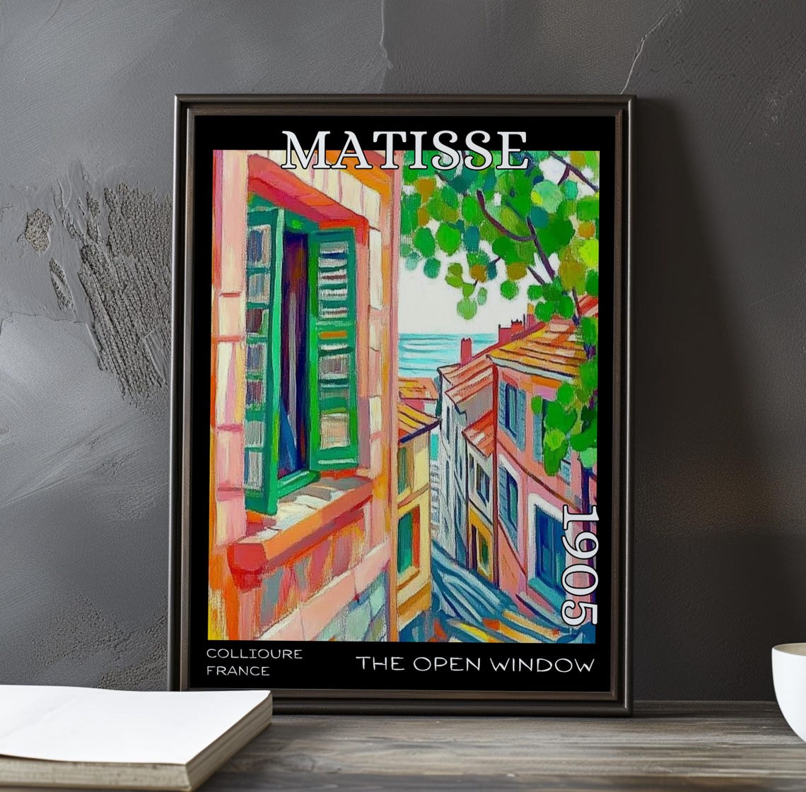 Henri Matisse The Open Window Pink House Green Shutters Poster