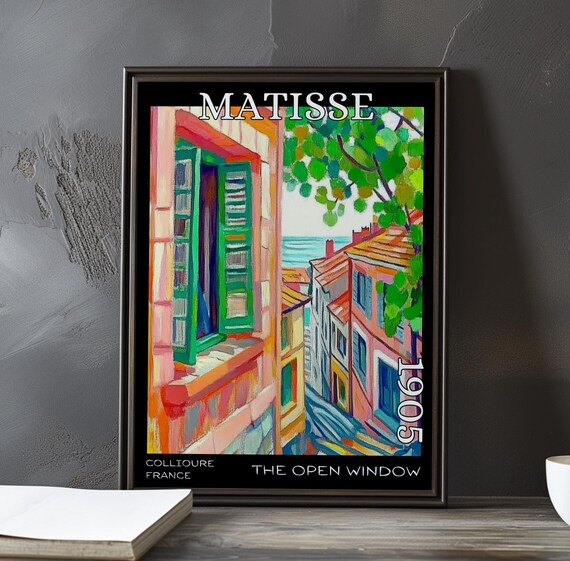 Henri Matisse The Open Window Pink House Green Shutters Poster