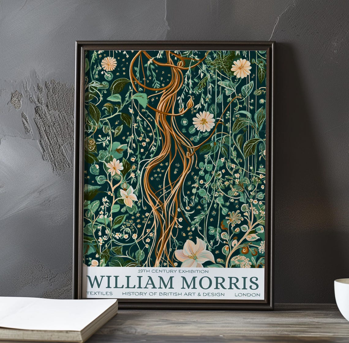 William Morris Golden Tree Botanical Study Exhibition Poster