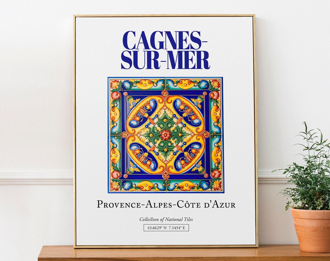 Cagnes-sur-Mer Provence-Alpes-Cote D'Azur Travel Poster