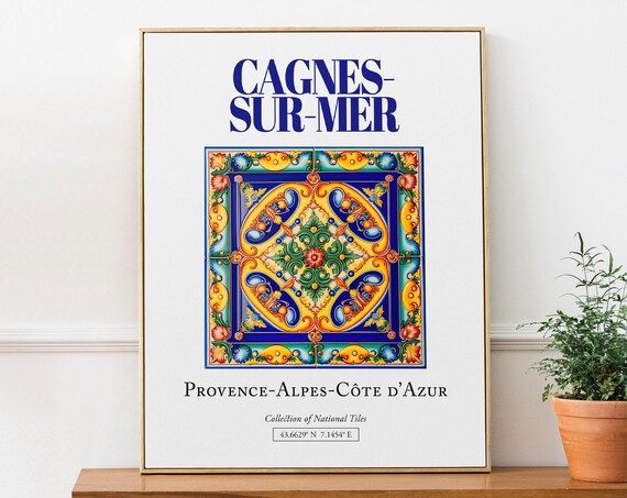 Cagnes-sur-Mer Provence-Alpes-Cote D'Azur Travel Poster