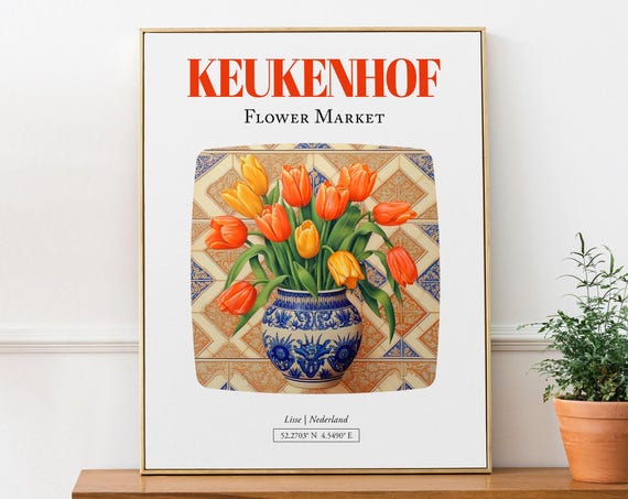 Keukenhof Lisse Nederland Tulips Bouquet Art Print