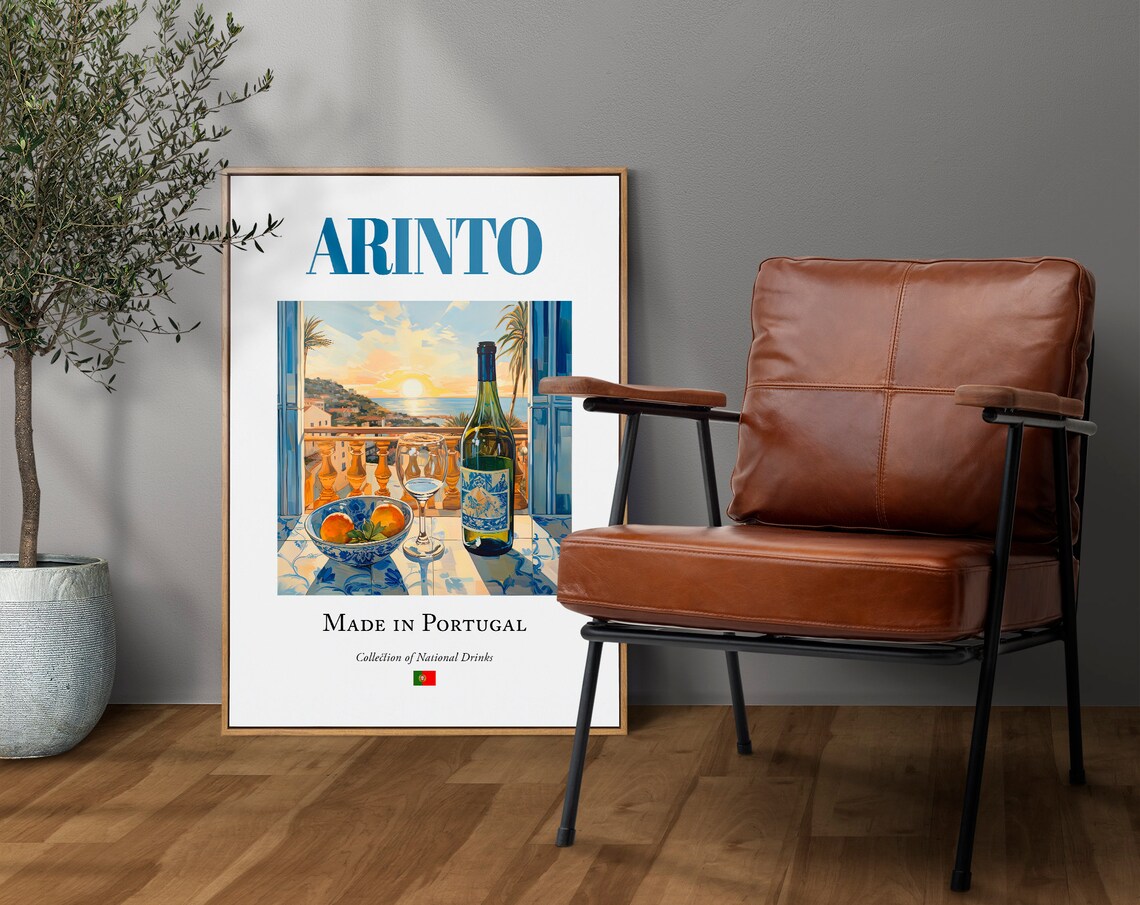 Arinto On Azulejo Tile, Portugal Beverage Poster - Image 4