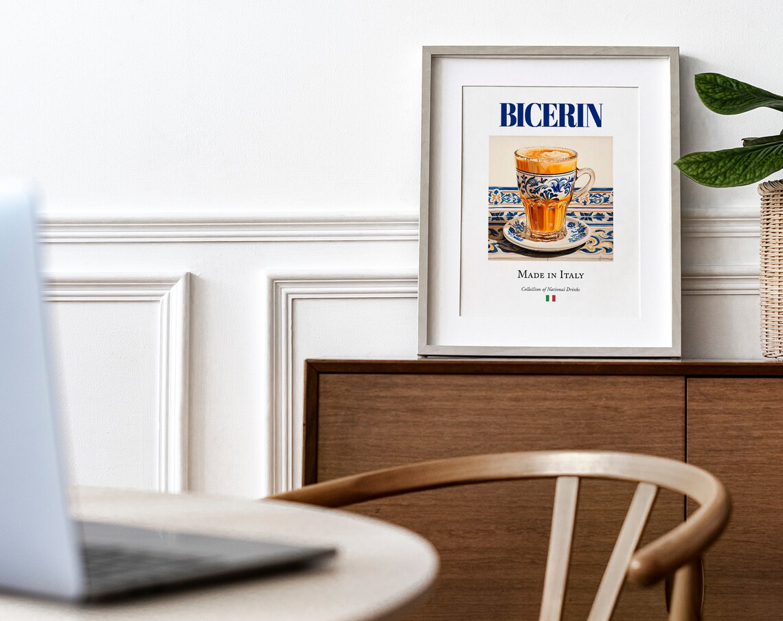 Bicerin On Maiolica Tile, Italian Beverage Poster - Image 4
