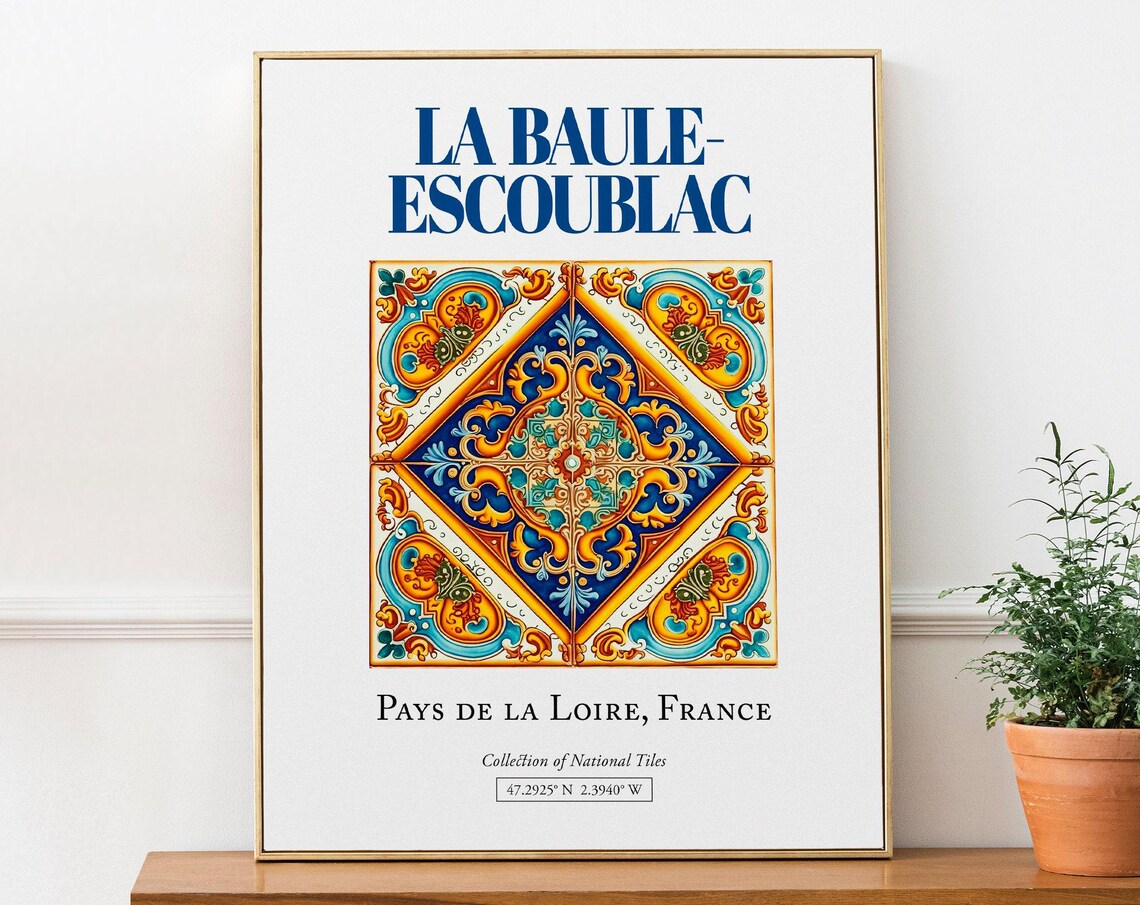 La Baule-Escoublac France Traditional Tile Art Print