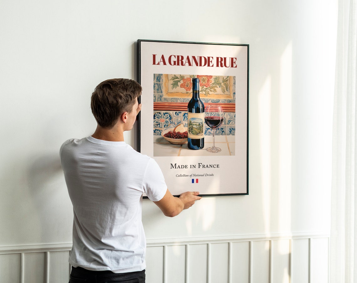 La Grande Rue on Maiolica Tile, Côte d'Or Poster - Image 3