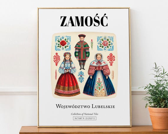 Zamo Wojewdztwo Lubelskie Tile Pattern Art Print