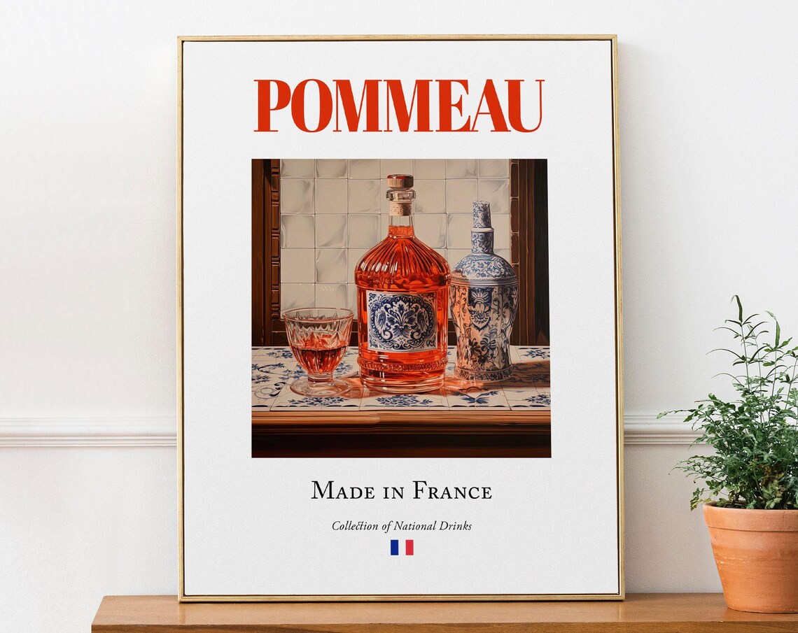 Pommeau on Maiolica Tile, French Beverage Art Print