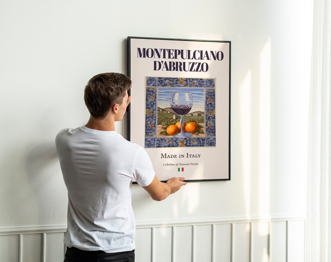 Montepulciano D'Abruzzo Beverage Print Poster - Image 3