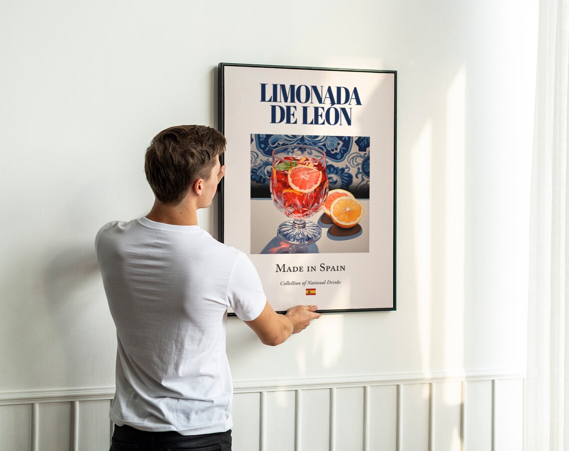 Limonada De Len On Maiolica Tile, Poster Print - Image 3