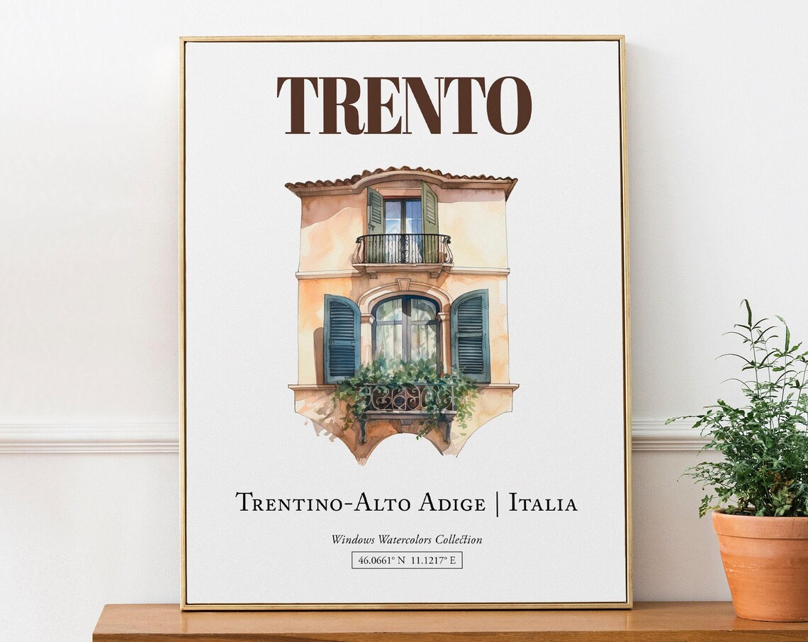 Trento, Trentino-Alto Adige Travel Poster