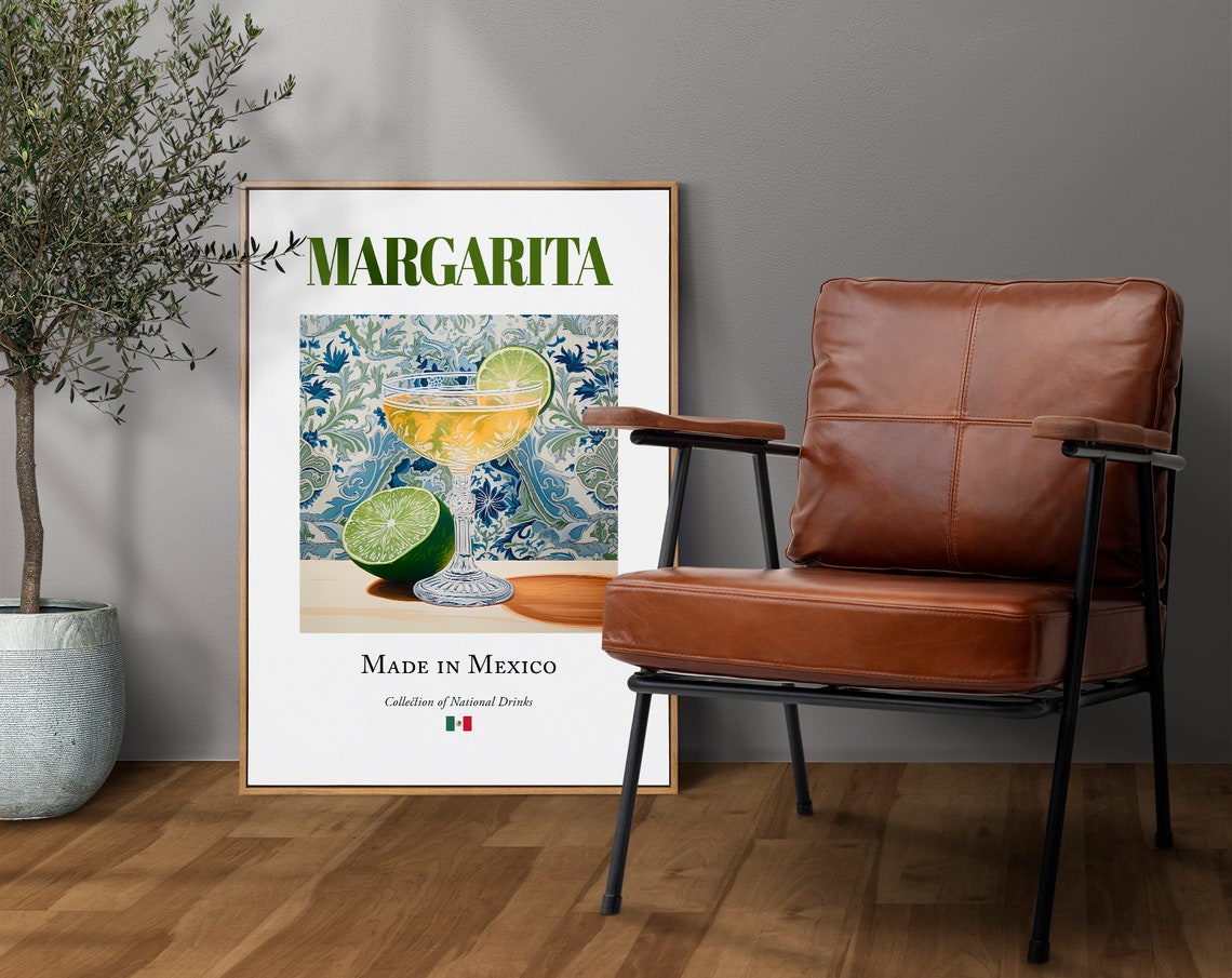 Margarita on Maiolica Tile, Traditional Mexican Art Print - Image 4