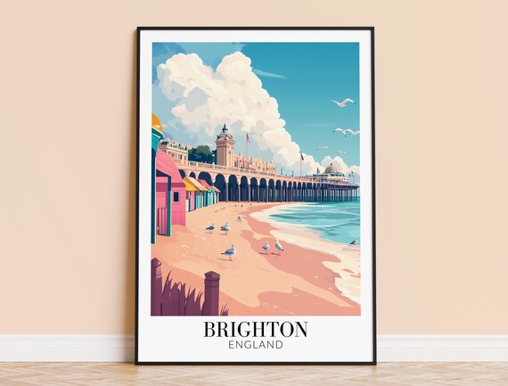 Print England Travel Wall Art City Poster Framed Or Unframed Home Decor Wedding And Housewarming Gift Personalised