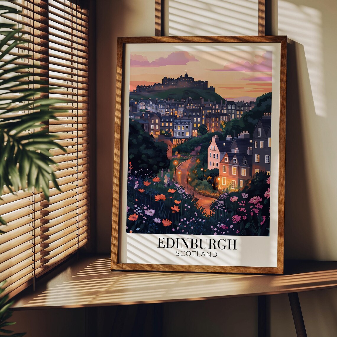Edinburgh Scotland Travel Poster, Home Decor - Image 3