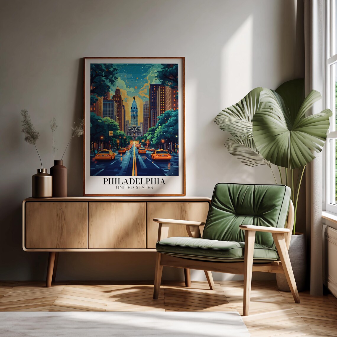 Philadelphia Travel Poster, Home Decor Print - Image 2