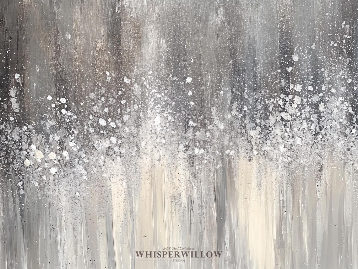 Neutral Abstract Waterfall Art Print, Minimalist Decor - Image 6