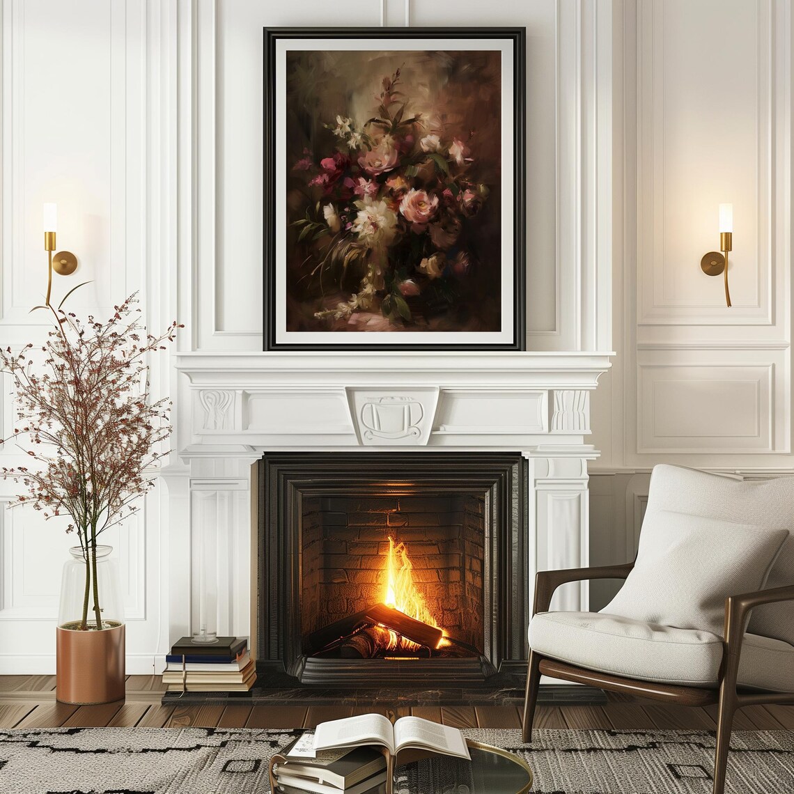 Vintage Botanical Floral Still Life Art Print - Image 2