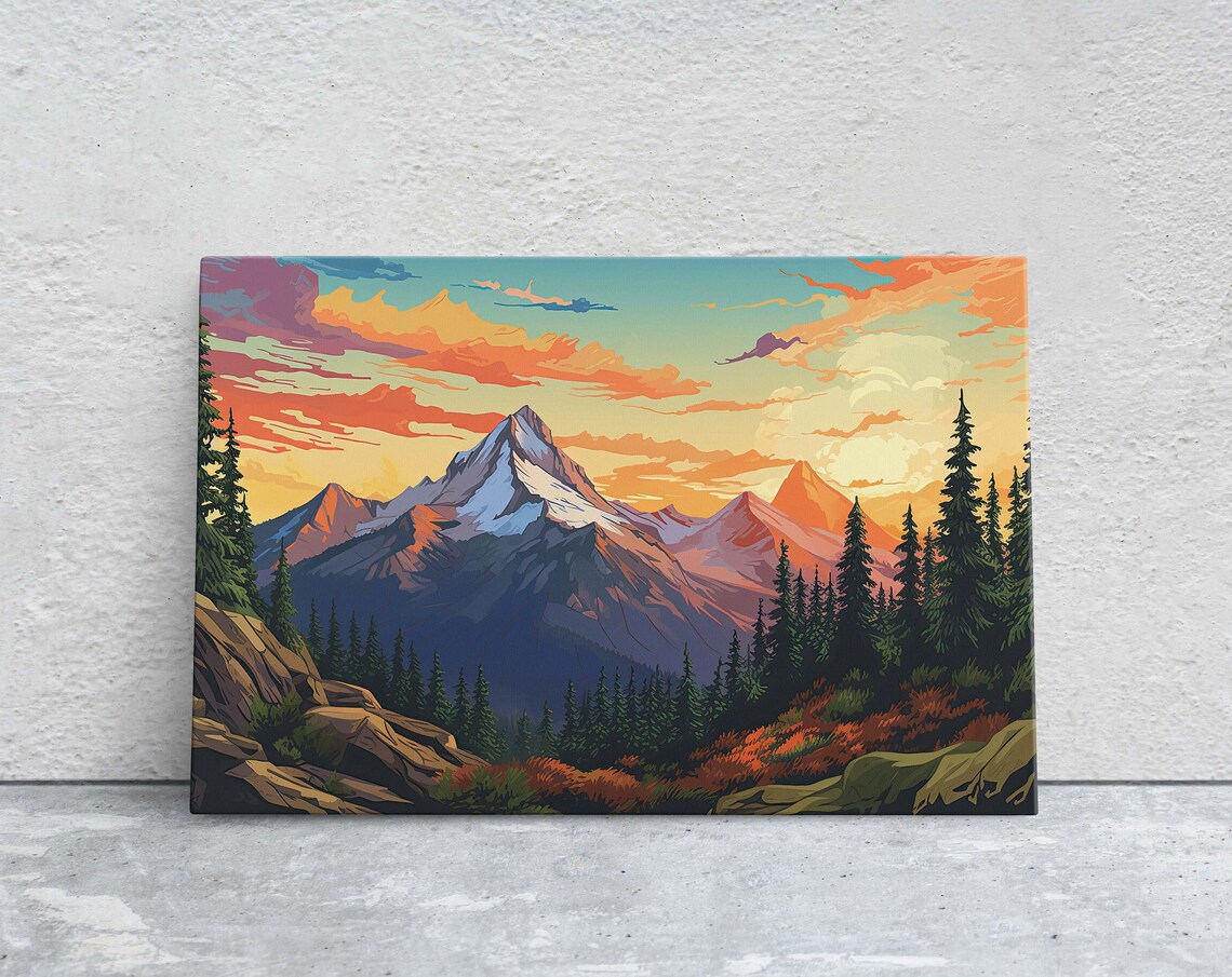 Sunrise Mountain Range - Colorado Mountains Art Print