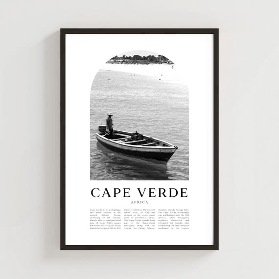 Cape Verde Travel Poster Print Wall Art Africa City Gift Decor Af37m