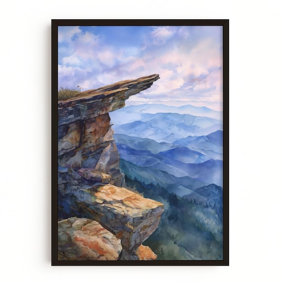 Blue Ridge Mountains Art Print, Appalachian Trail