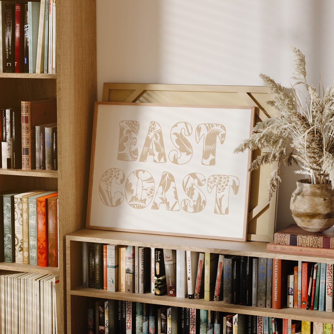 East Coast Print Coastal Cowgirl Decor Coastal Wall Art Minimalist Art Beige Text Poster Cowgirl Aesthetic Trendy Wall Art - Image 3