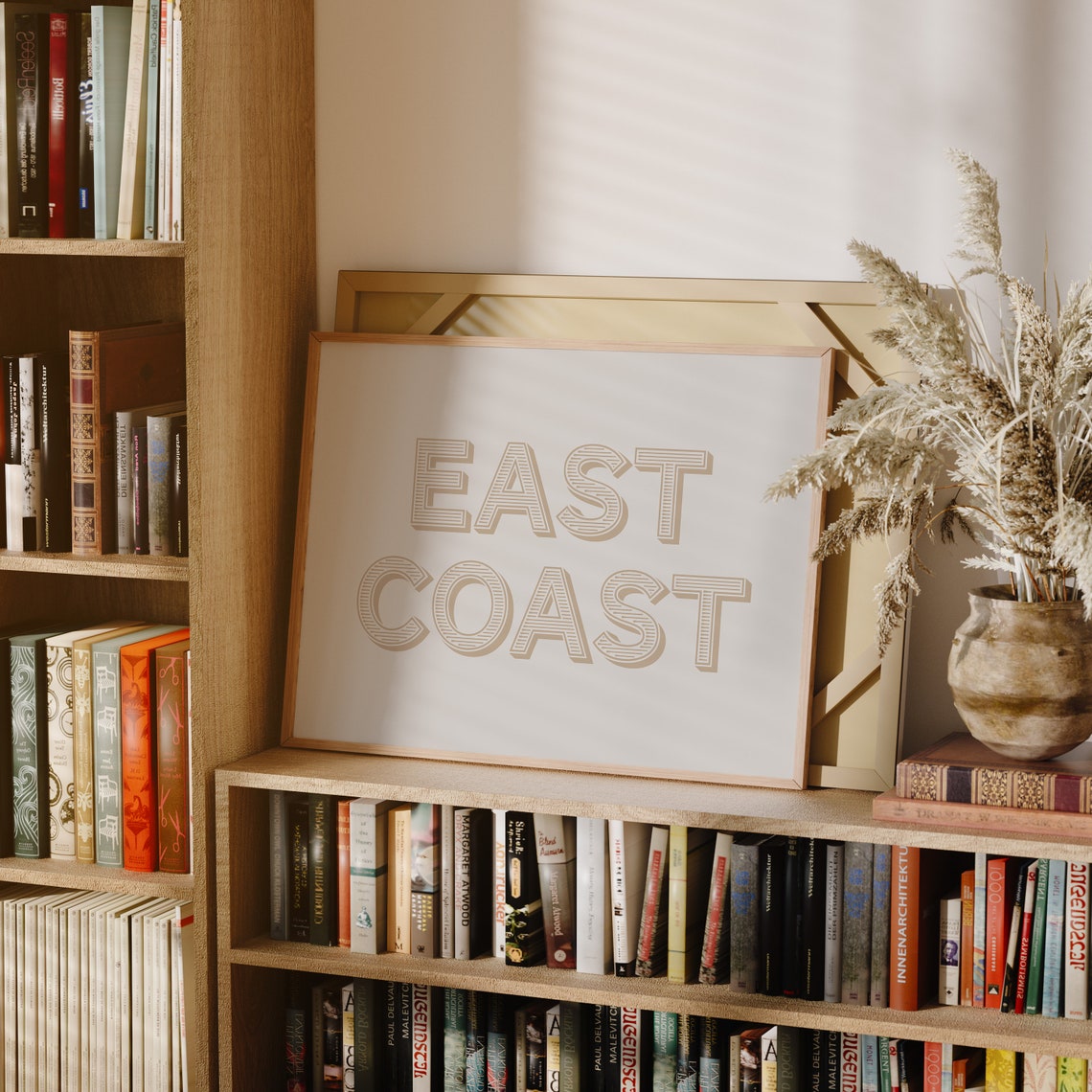 East Coast Print Coastal Cowgirl Decor Coastal Wall Art Minimalist Art Beige Text Poster Cowgirl Aesthetic Trendy Wall Art - Image 2