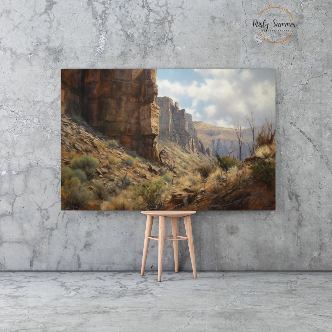 Desert Landscape Boho Art Print, Southwestern Decor - Image 3