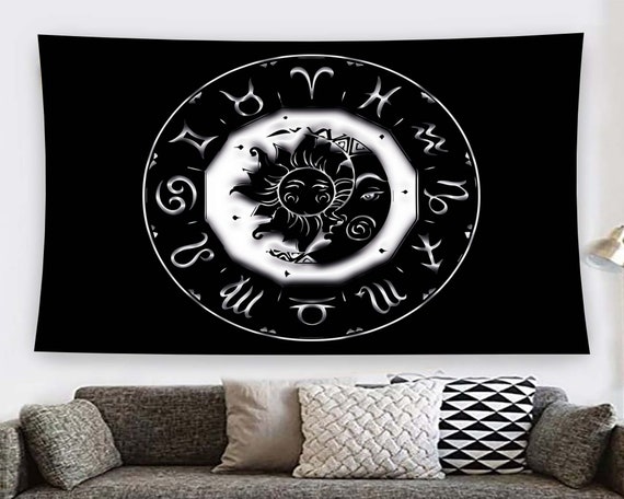 Astrology Tapestry Sun Tapestry Moon Tapestry Gothic Tapestry Witch Tapestry Bedroom Tapestry Salon Tapestry Living Room Tapestry