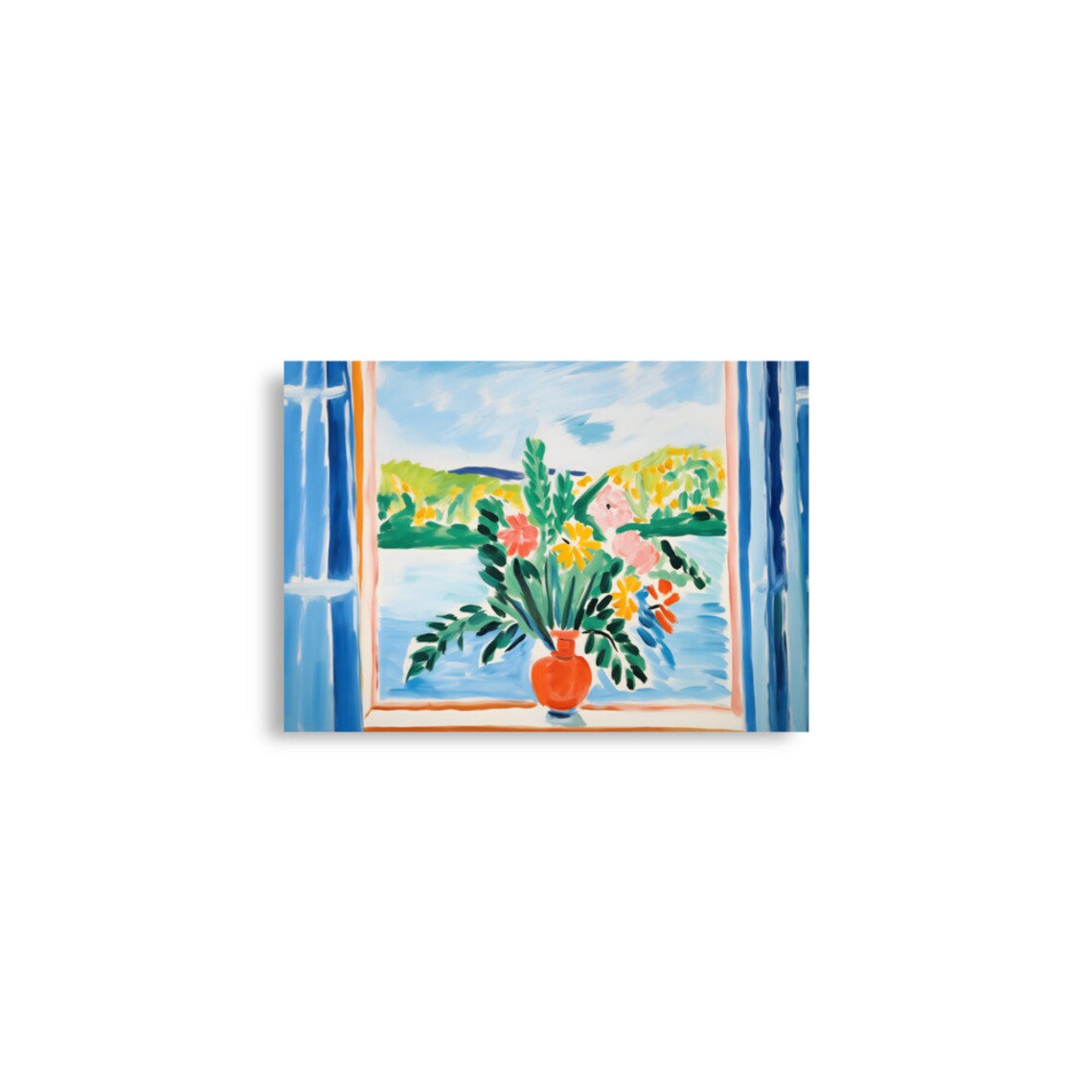 Henri Matisse Open Window Floral Art Print - Image 3