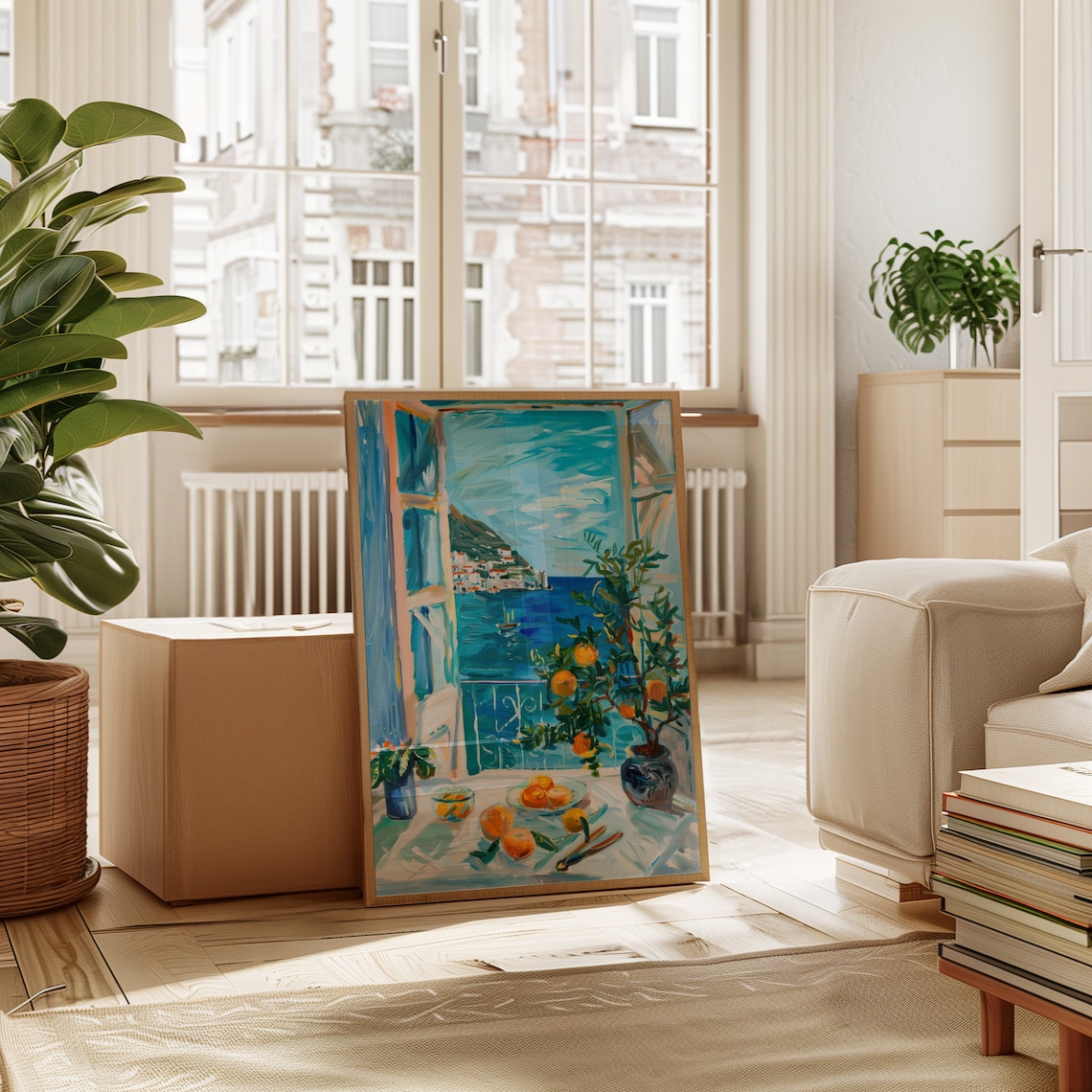 Henri Matisse Open Window Coastal View Art Print - Image 5