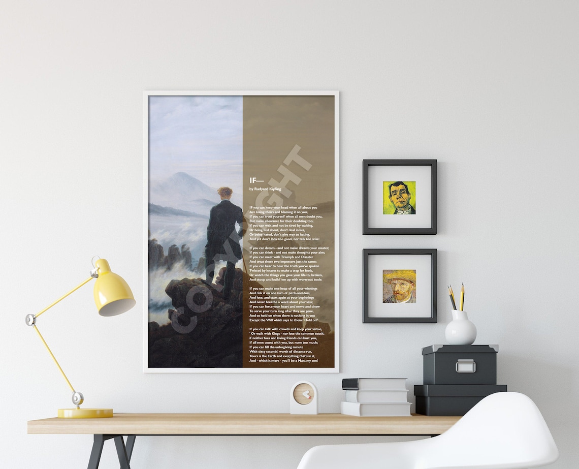 Rudyard Kipling If Poem Art Print, Limited Horizon - Image 4