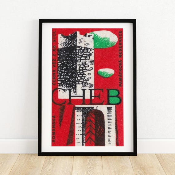 Romanian Castle Matchbox Print Aesthetic Wall Art Vintage Art Matchbox Wall Poster Vintage Poster Print