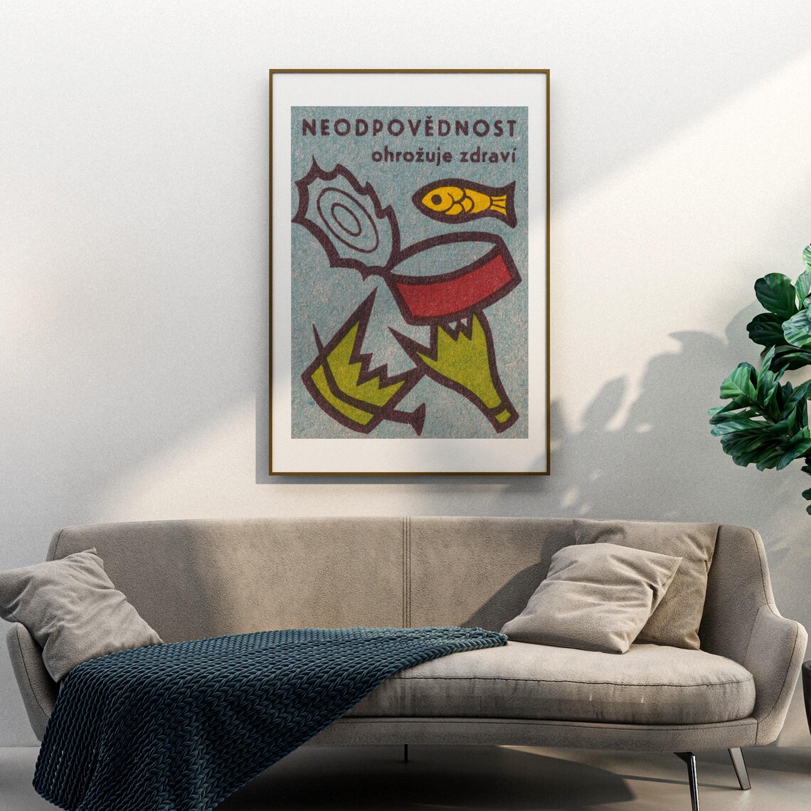 Irresponsibility Endangers Health Vintage Matchbox Poster - Image 3