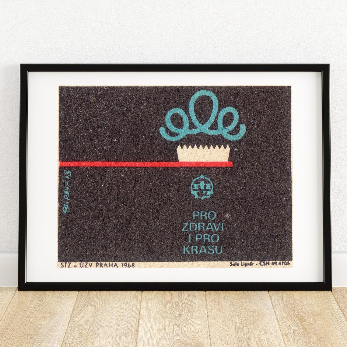 Pro Zdraví I Pro Krásu 1968 Czech Mid Century Graphic Art Poster
