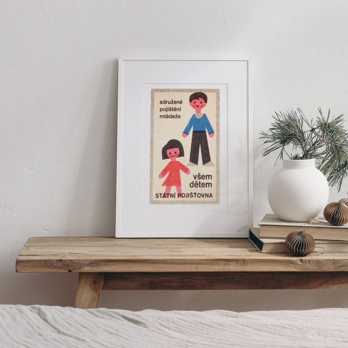 Youth Insurance for All Children Czech State Insurance Poster - Image 3