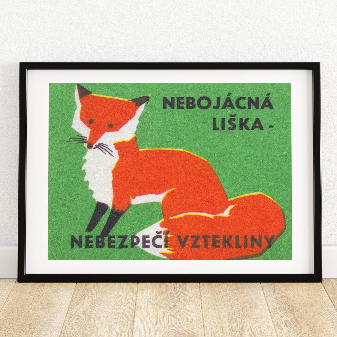 Beware Foxes Carry Rabies Vintage Poster Print