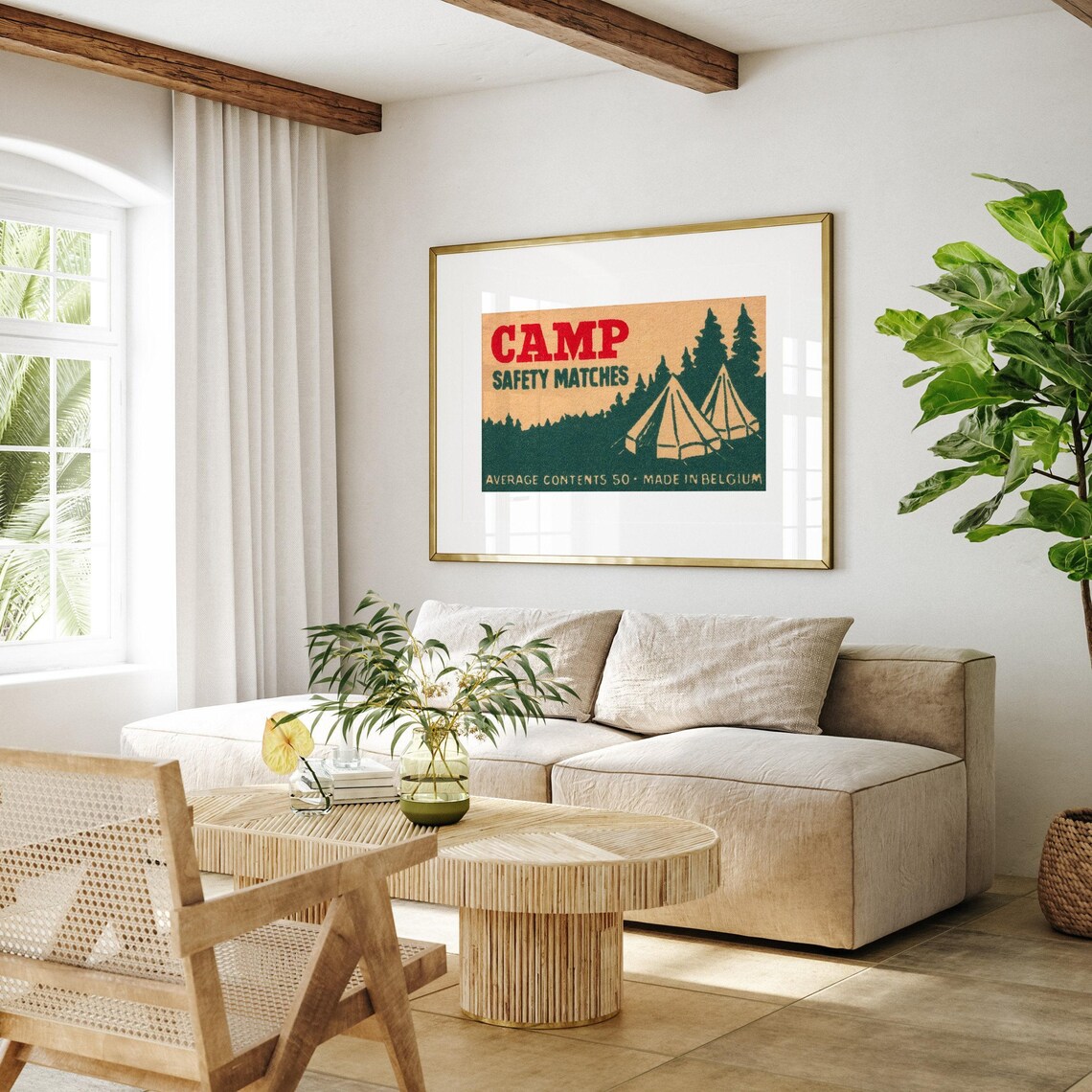 Camp Matchbox Vintage Sweden Poster Print - Image 4