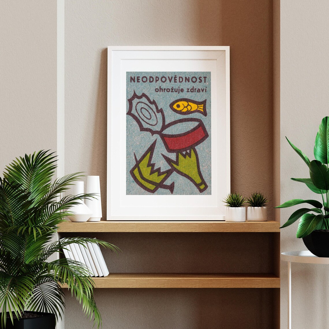 Irresponsibility Endangers Health Vintage Matchbox Poster - Image 2