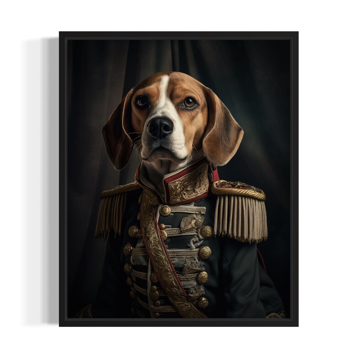 Beagle Dog Humor Art Print, Pet Lover Decor