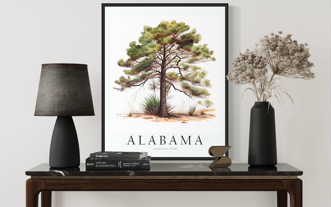 Alabama State Tree Longleaf Pine Art Print - Image 3