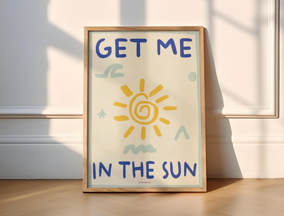 Get Me In The Sun Summer Beach Art Print