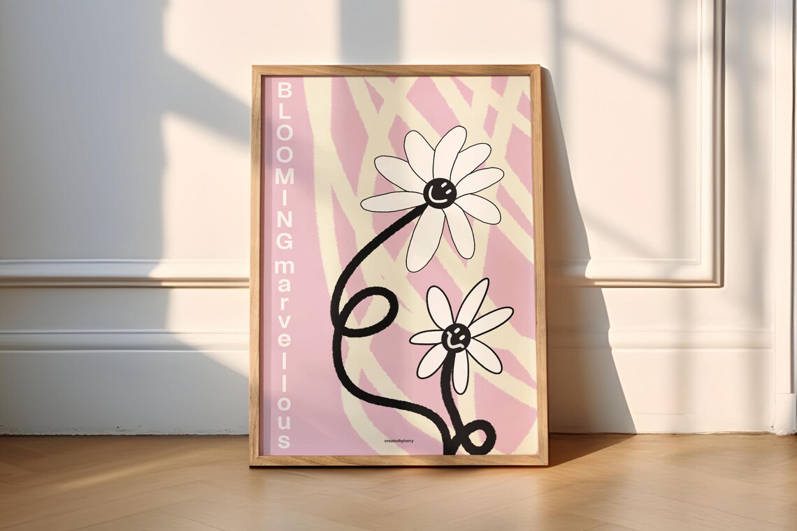 Blooming Marvellous Floral Art Print, Summer Botanicals