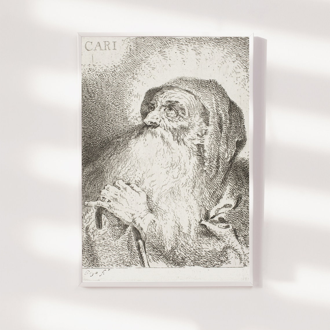 Francisco Goya San Francisco de Paula 1798 Saint Etching Art Poster