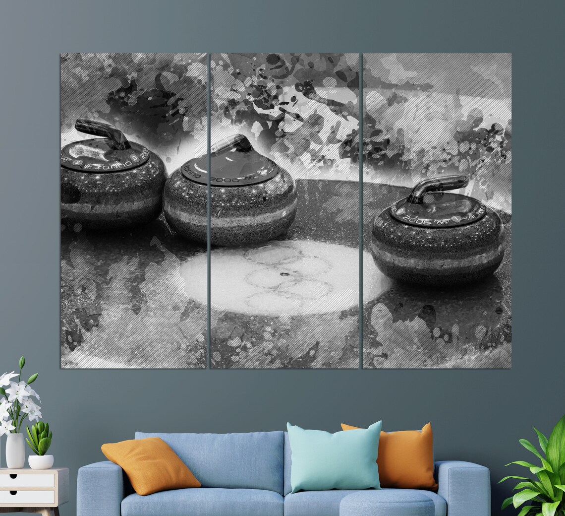Curling Print, Abstract Curling Wall Art - Image 2