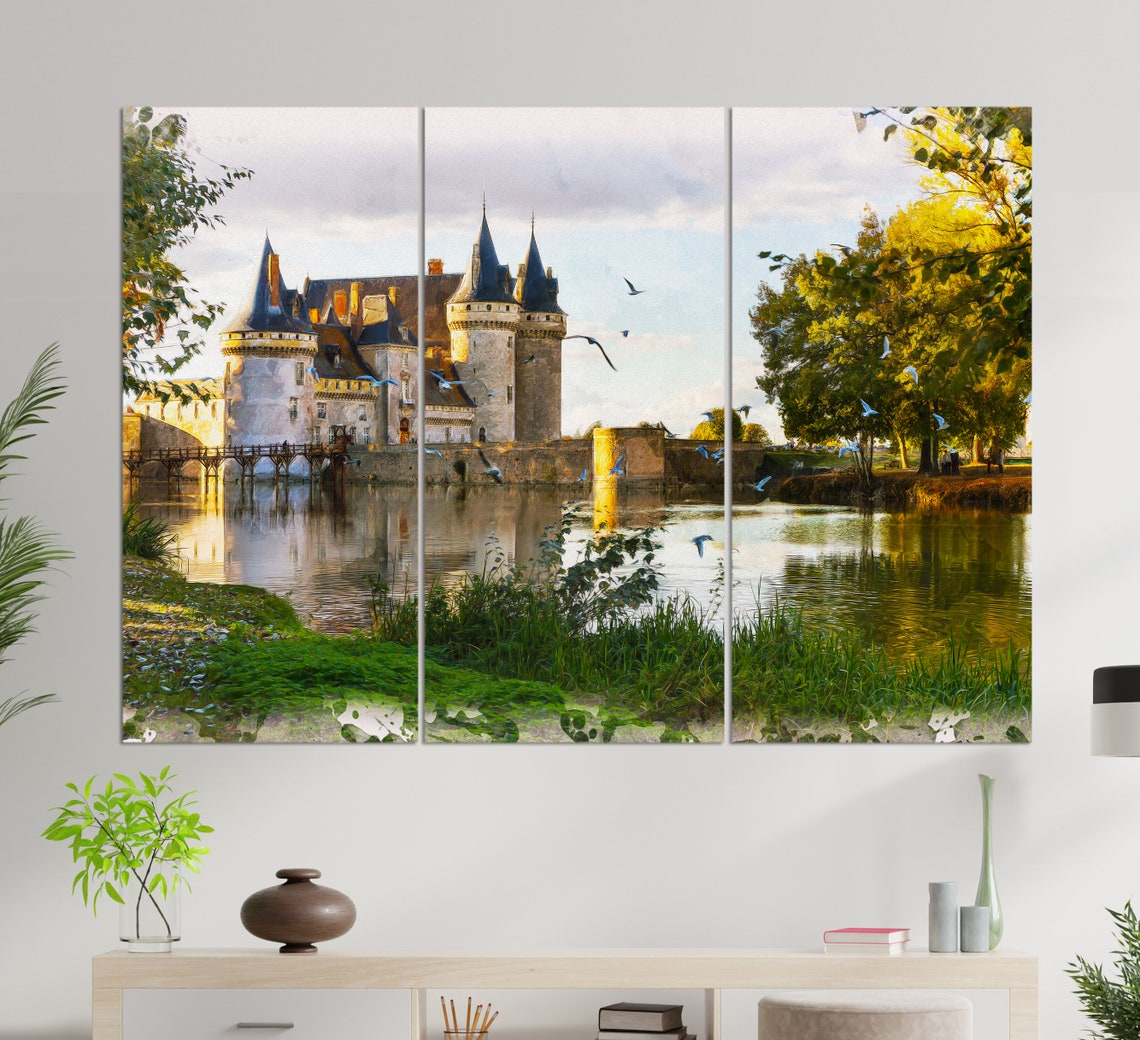 Chteau De Sully Sur Loire Print Chteau De Sully Sur Loire Castle Art France - Image 3