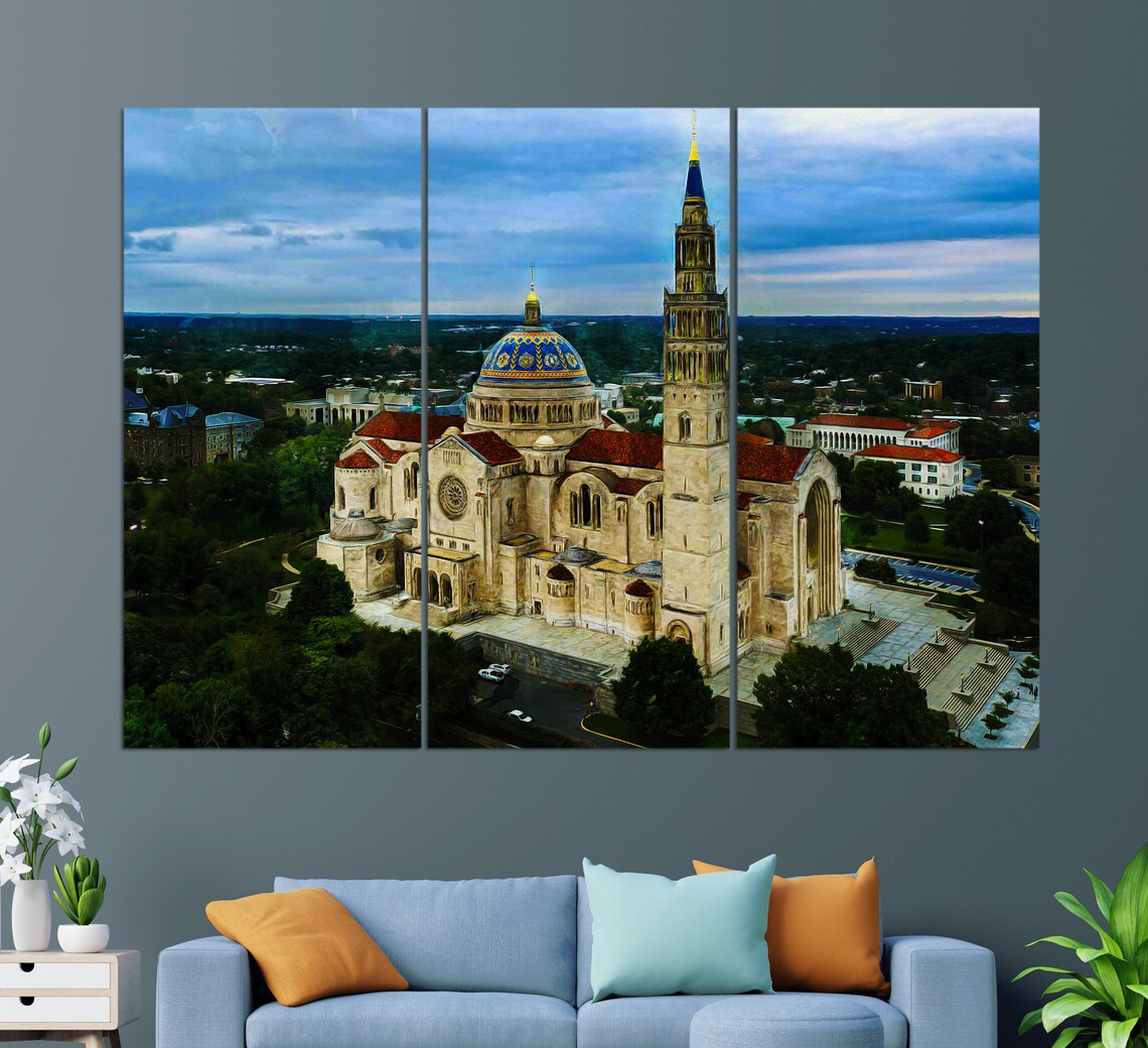 Basilica Of The National Shrine, Washington Art Print - Image 3
