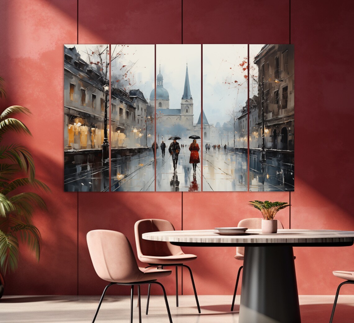 Abstract Bern Painting, Switzerland Wall Art - Image 2