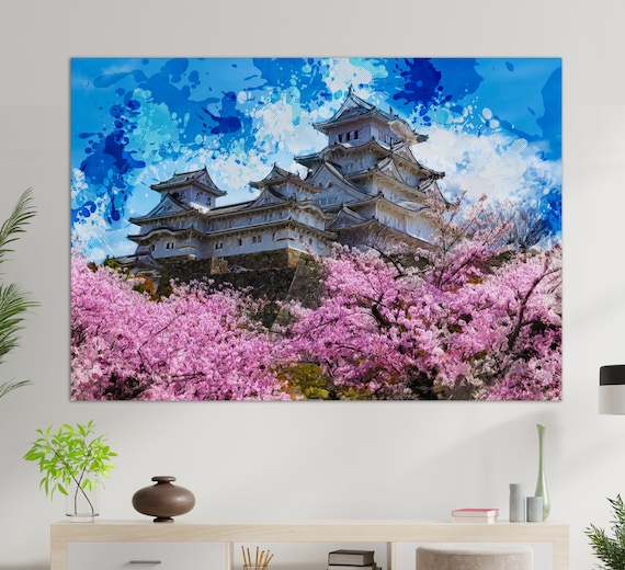 Himeji Castle Japanese Art Print, Japan Landmark